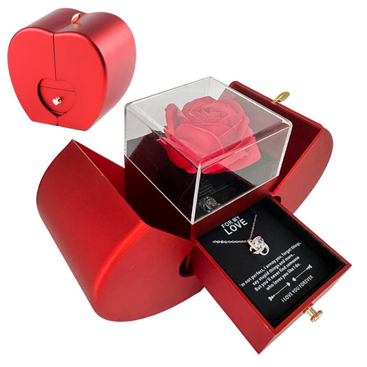 Fashion Jewelry Box Red Apple Gift